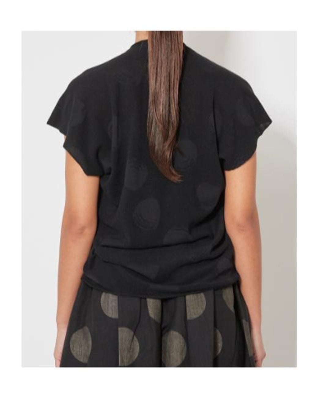 Uma Wang Black Short-Sleeved Top