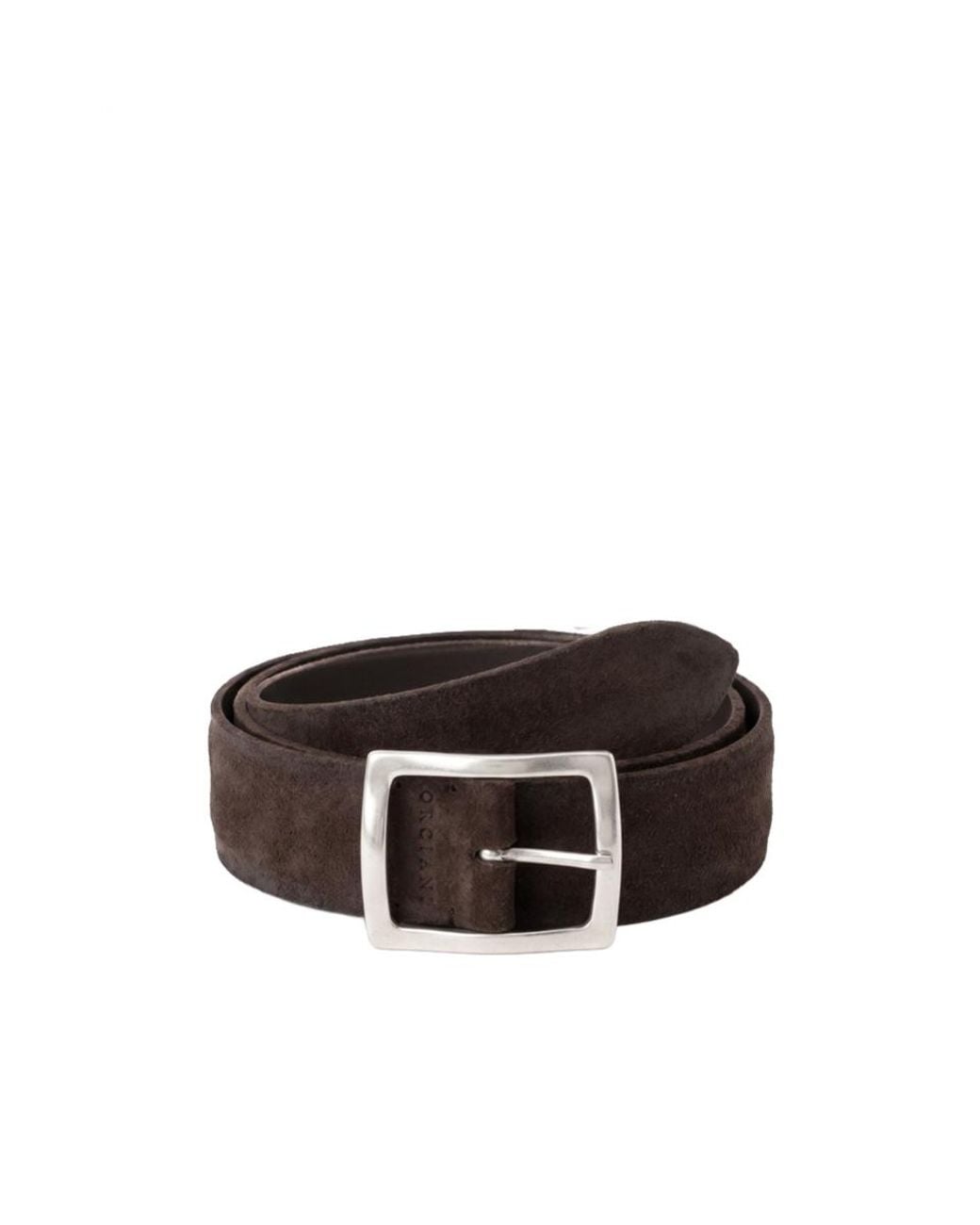 Orciani Black Buckle Belt for men