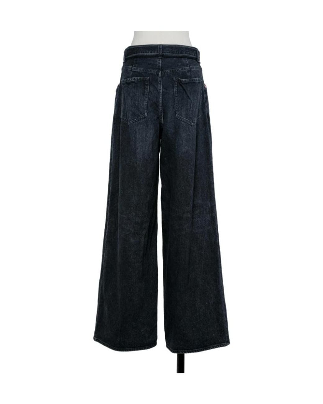 Sacai Blue Wide Leg Jeans