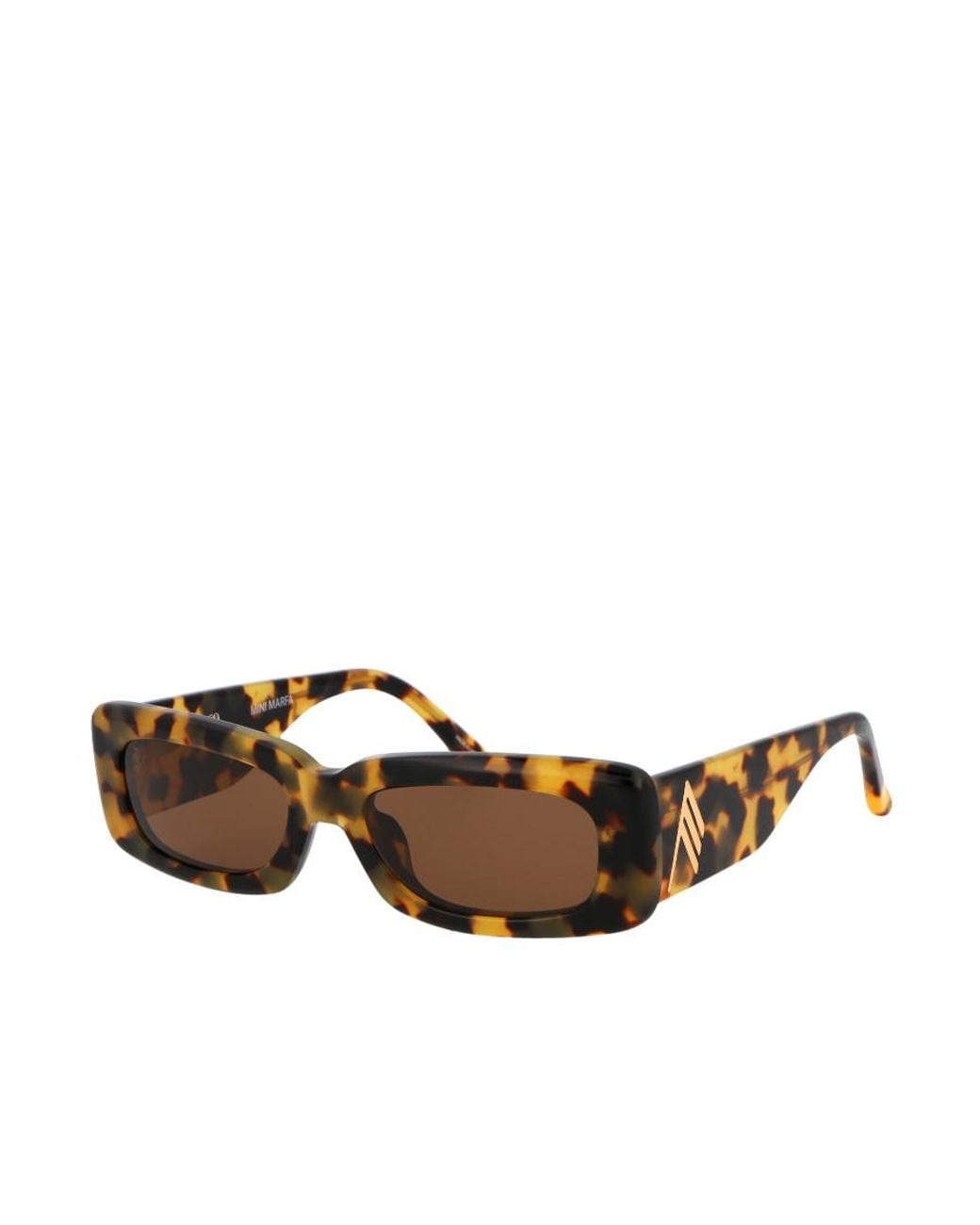 The Attico White Logo Sunglasses