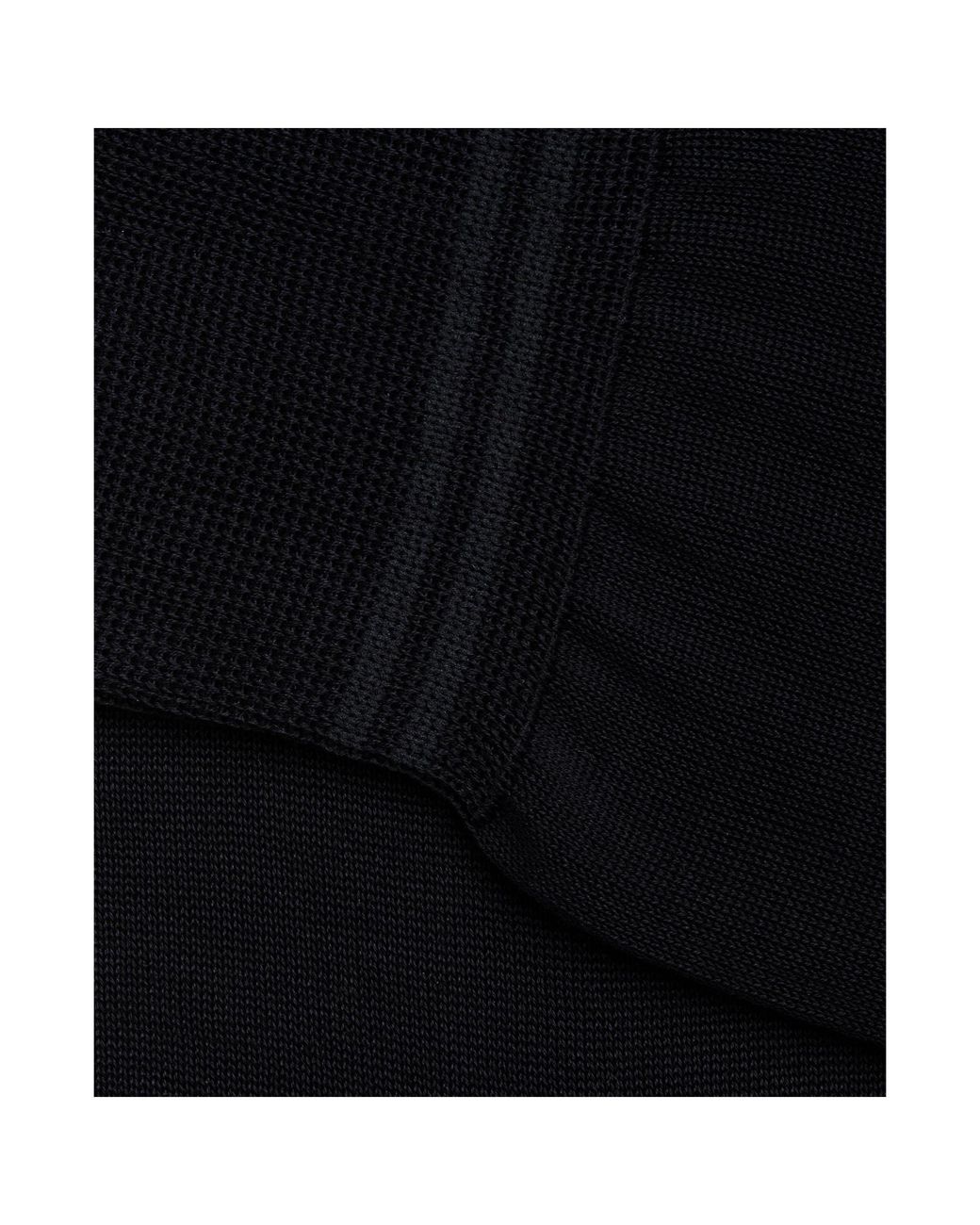 Zegna Black Cotton Socks for men