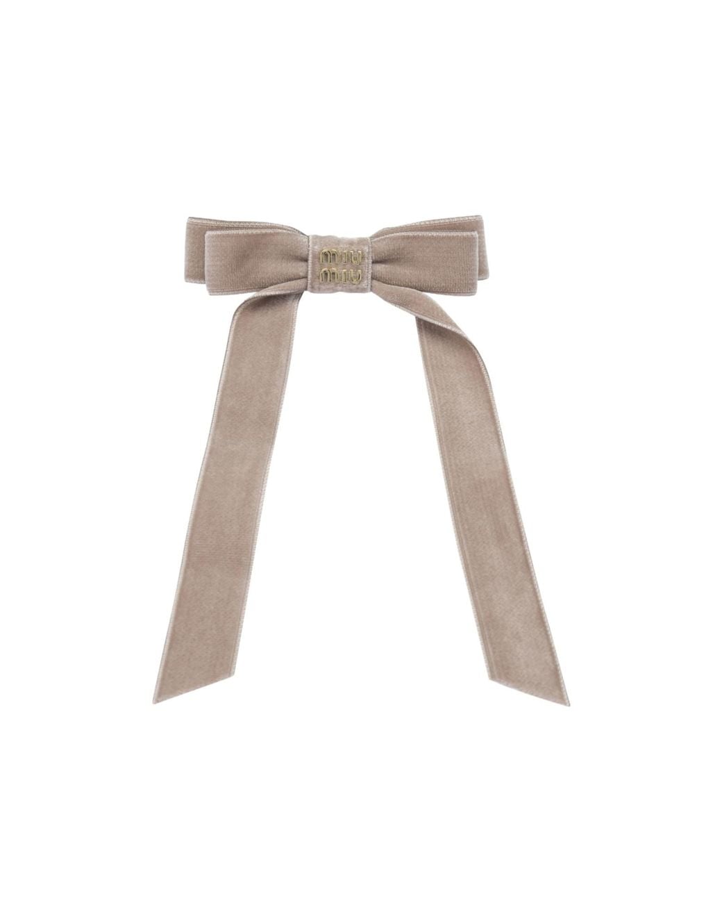 Miu Miu White Bow Hair Clip