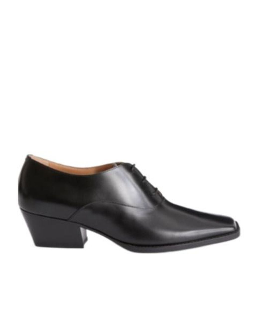 Jil Sander Black Becky Heeled Oxford Shoes