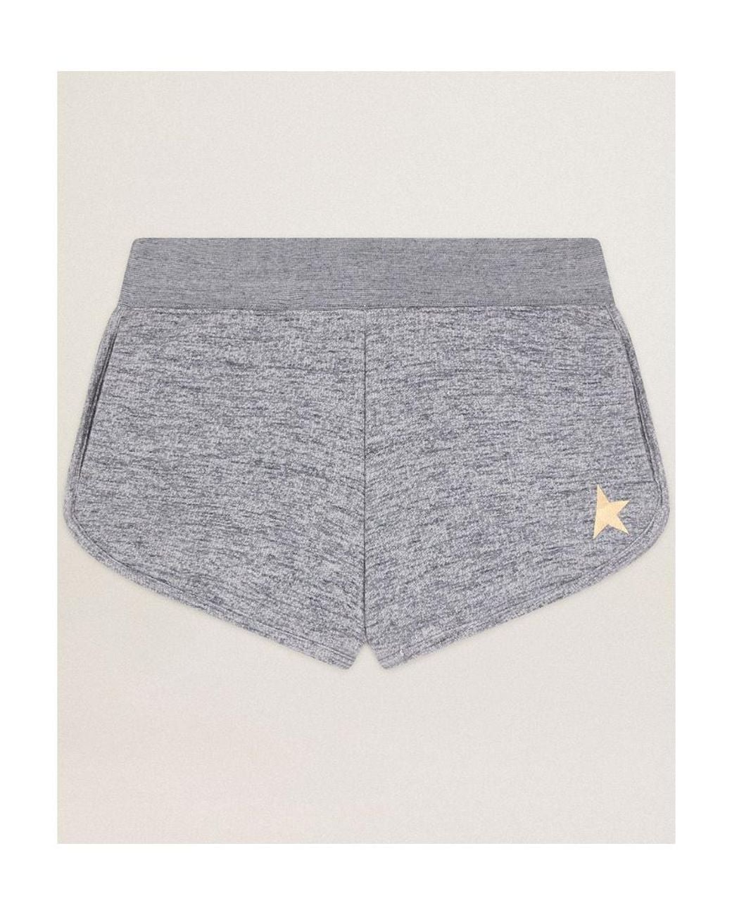 Golden Goose Deluxe Brand Gray Star Embroidered Shorts