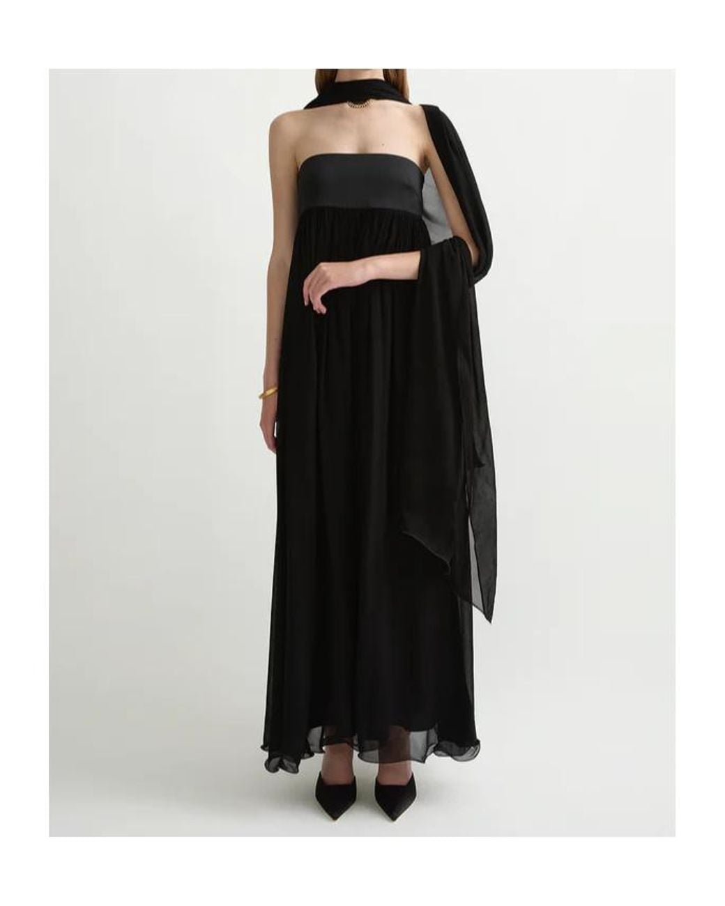 Posse Black Solene Strapless Maxi Dress