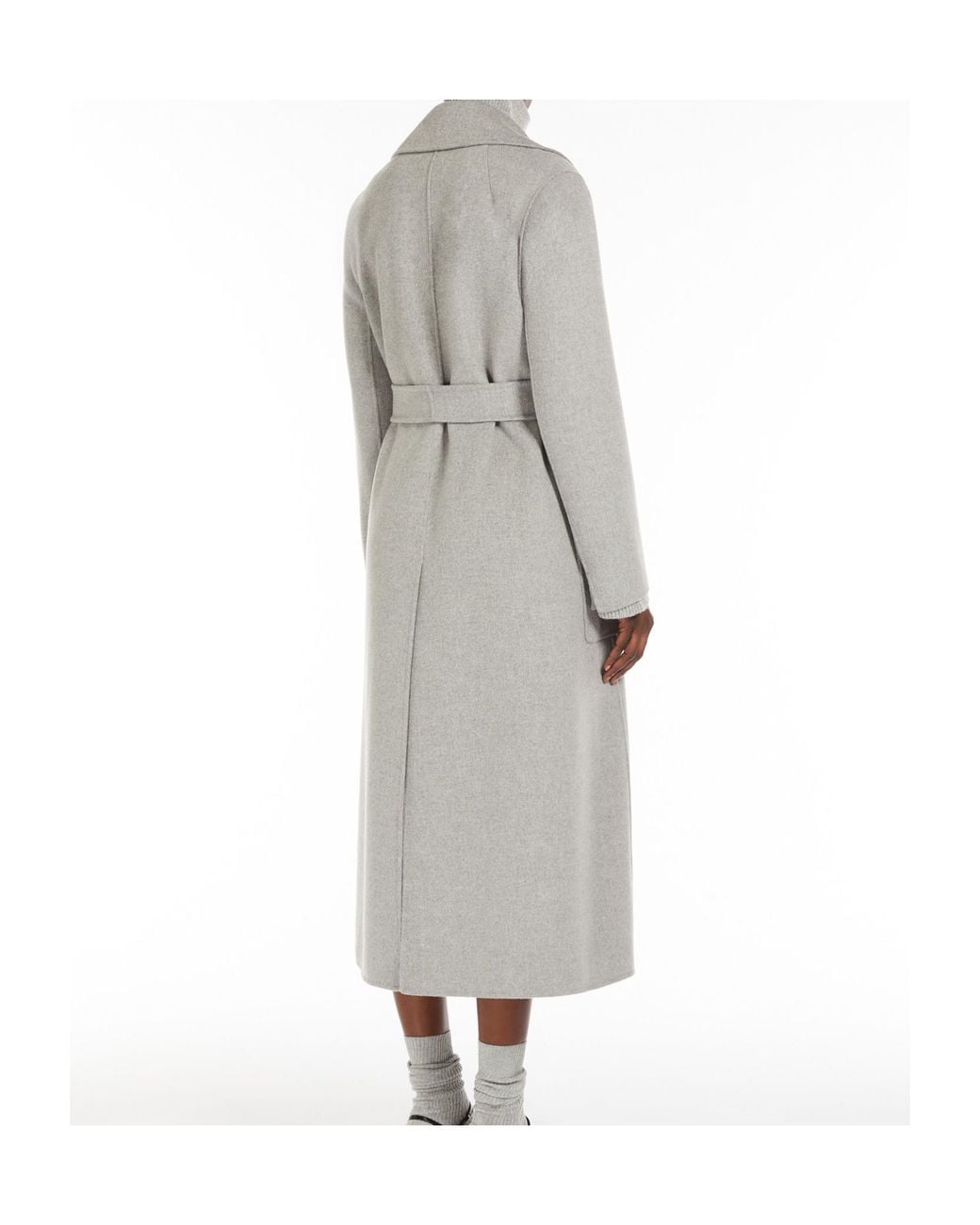 Max Mara Gray 'S Paolore Belted Long-Sleeved Coat