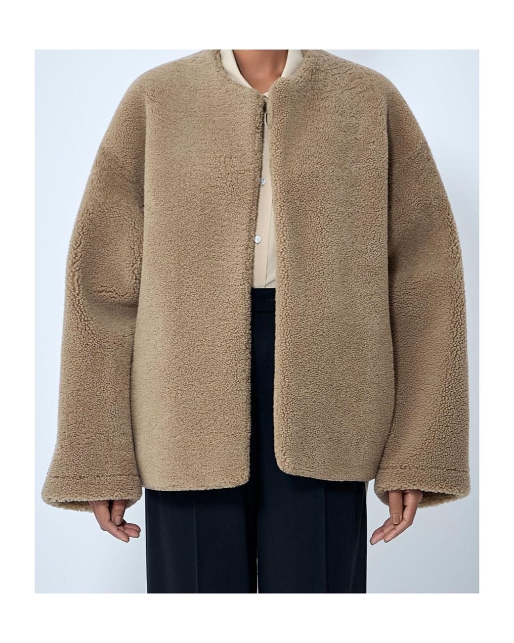 The Row Natural Valorin Collarless Jacket