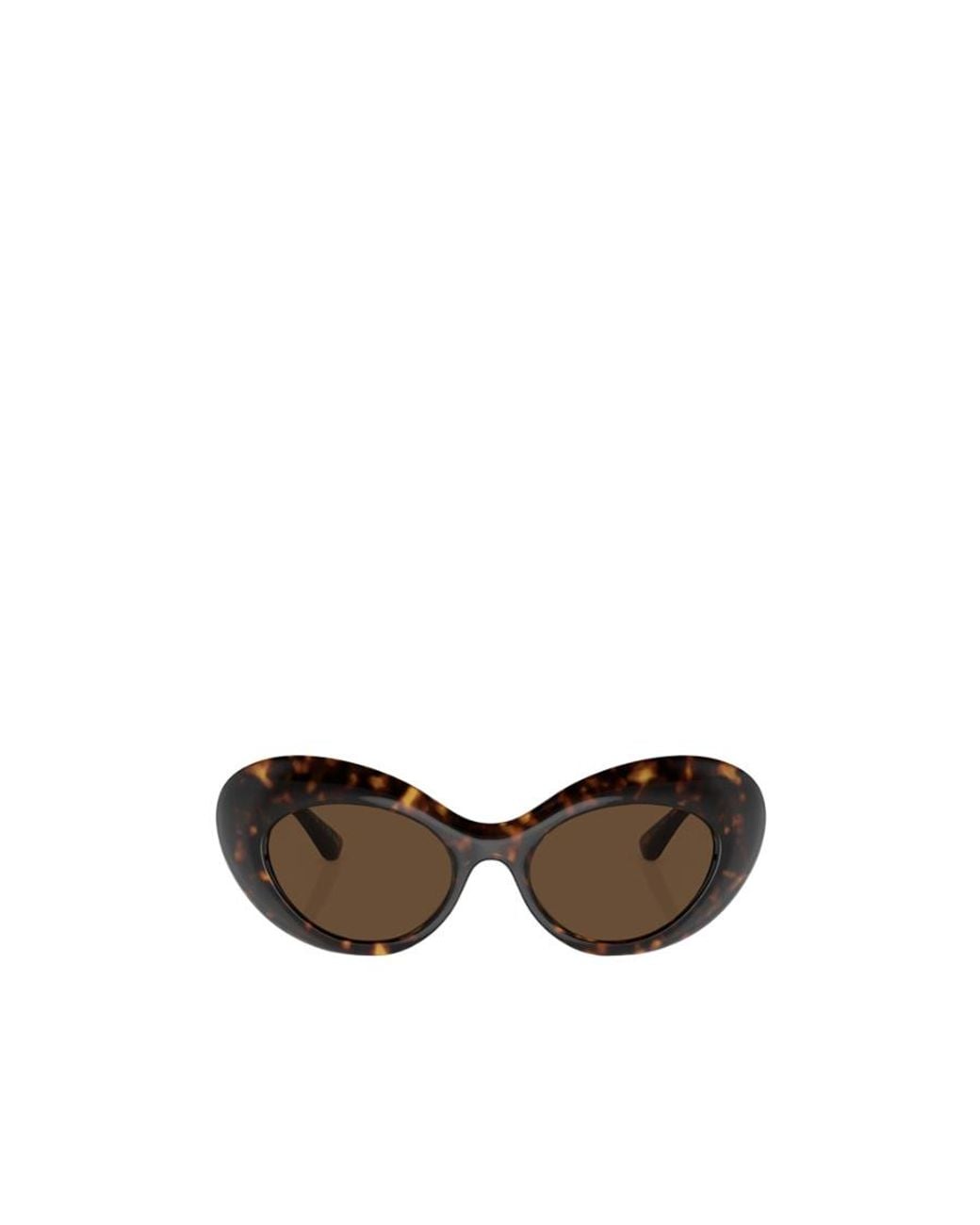 Versace White Eyewear Oval-Frame Sunglasses