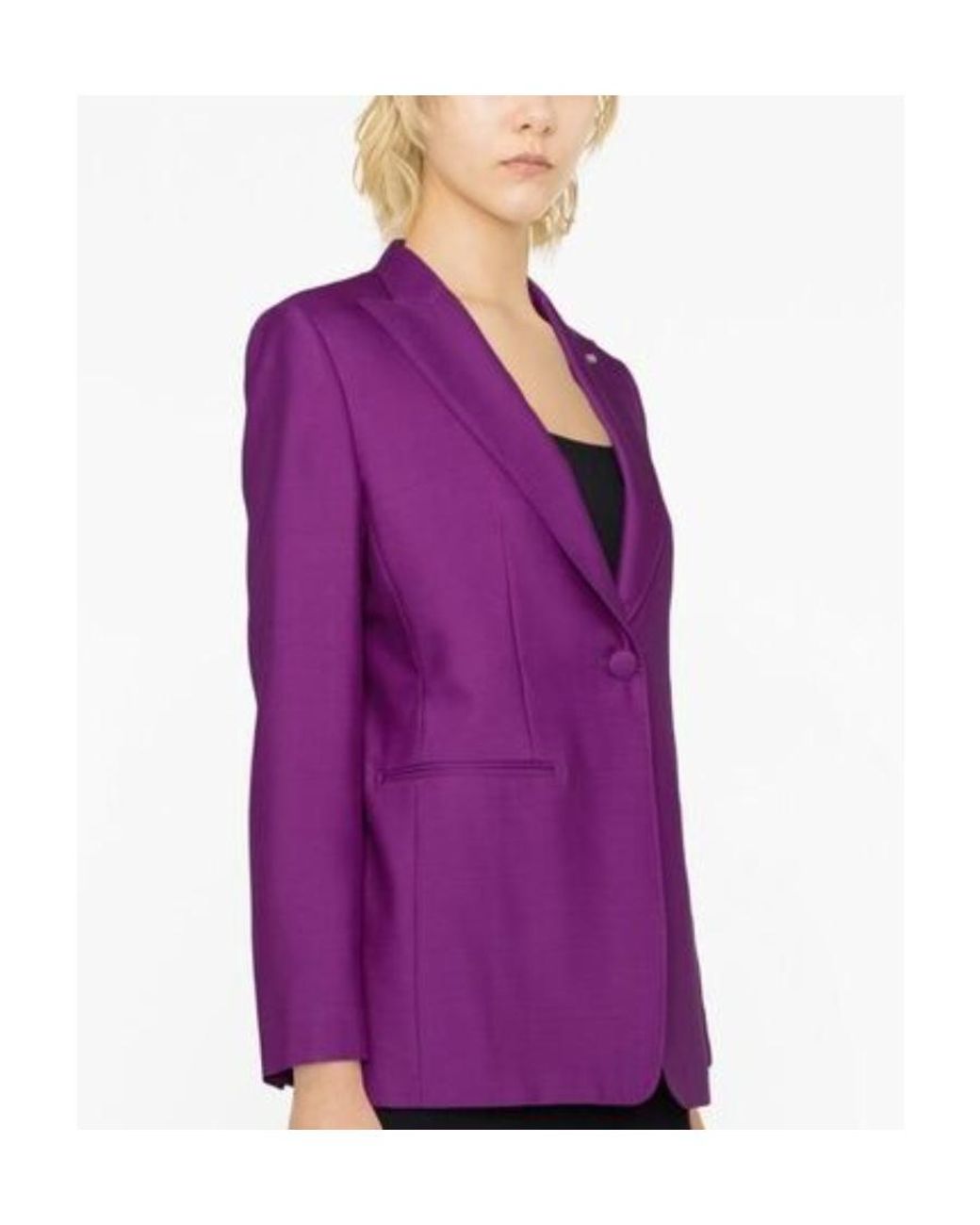 Max Mara Purple Single-Breasted Blazer