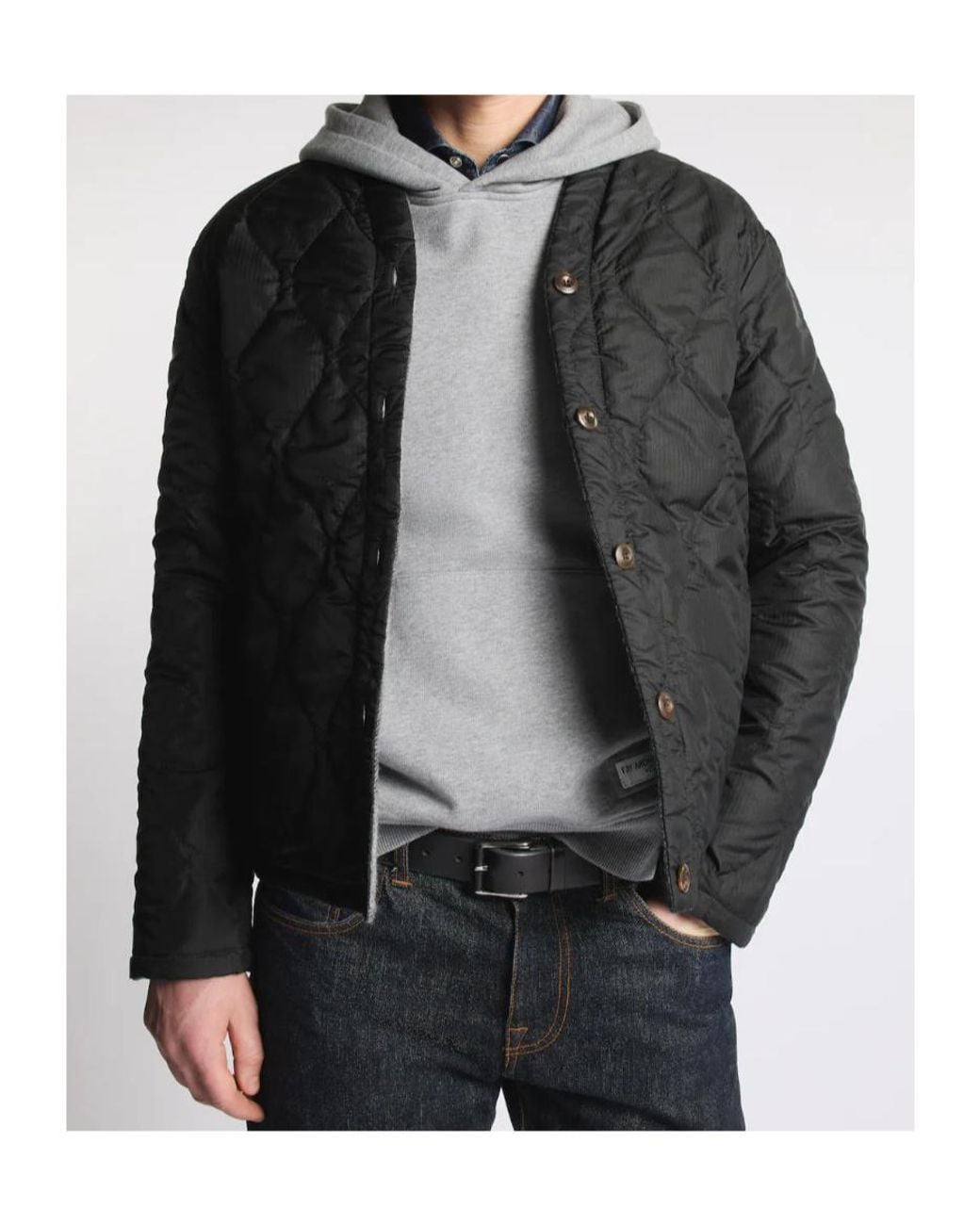Fay Gray Check-Pattern V-Neck Jacket for men