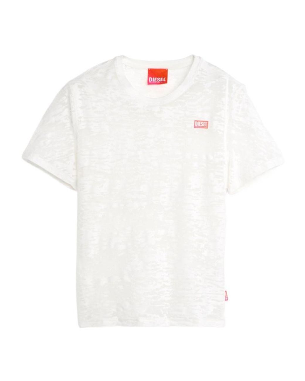 DIESEL White X Tinder Pr-T-Nots-Mati-R T-Shirt for men