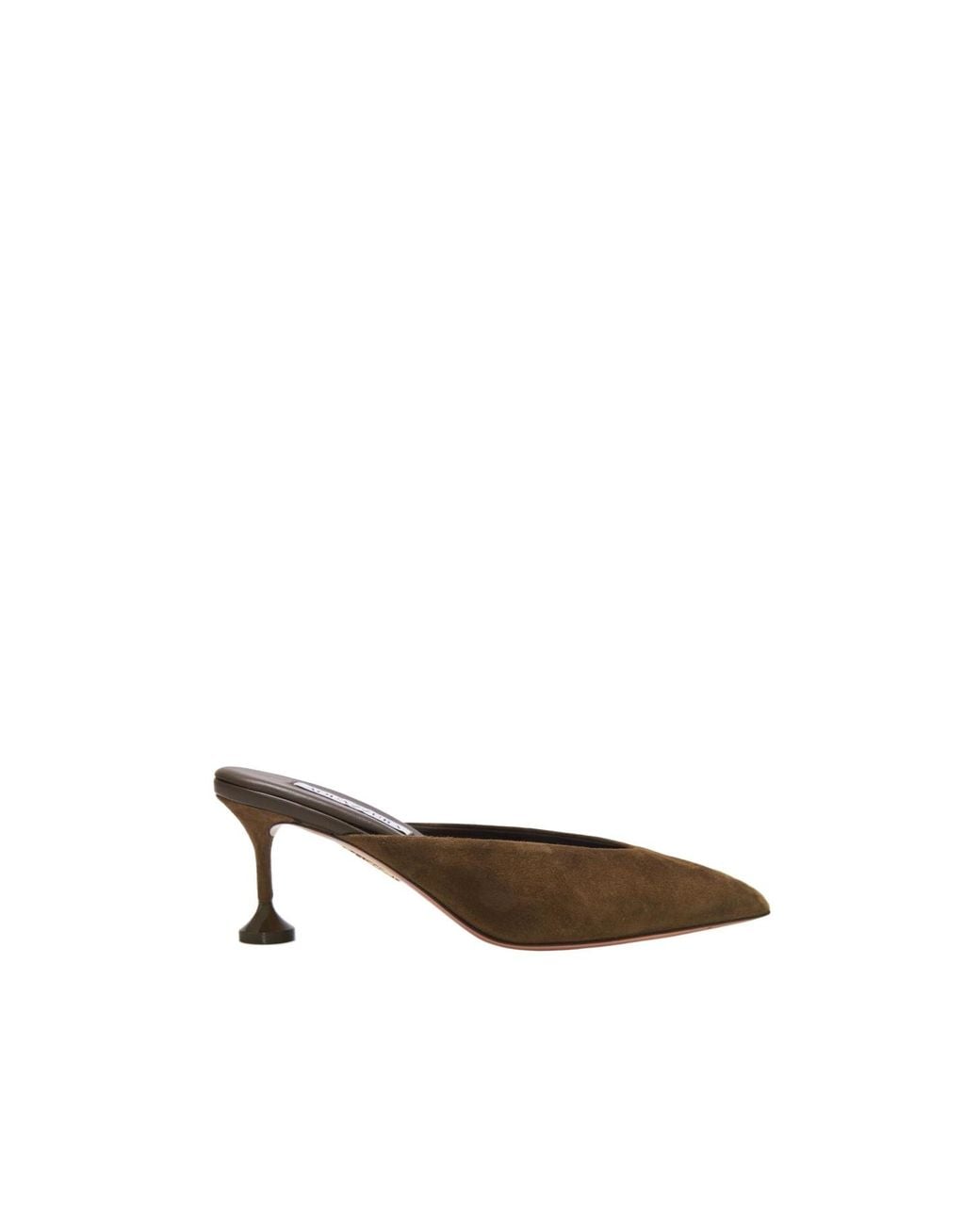 Aquazzura White Backless Mules