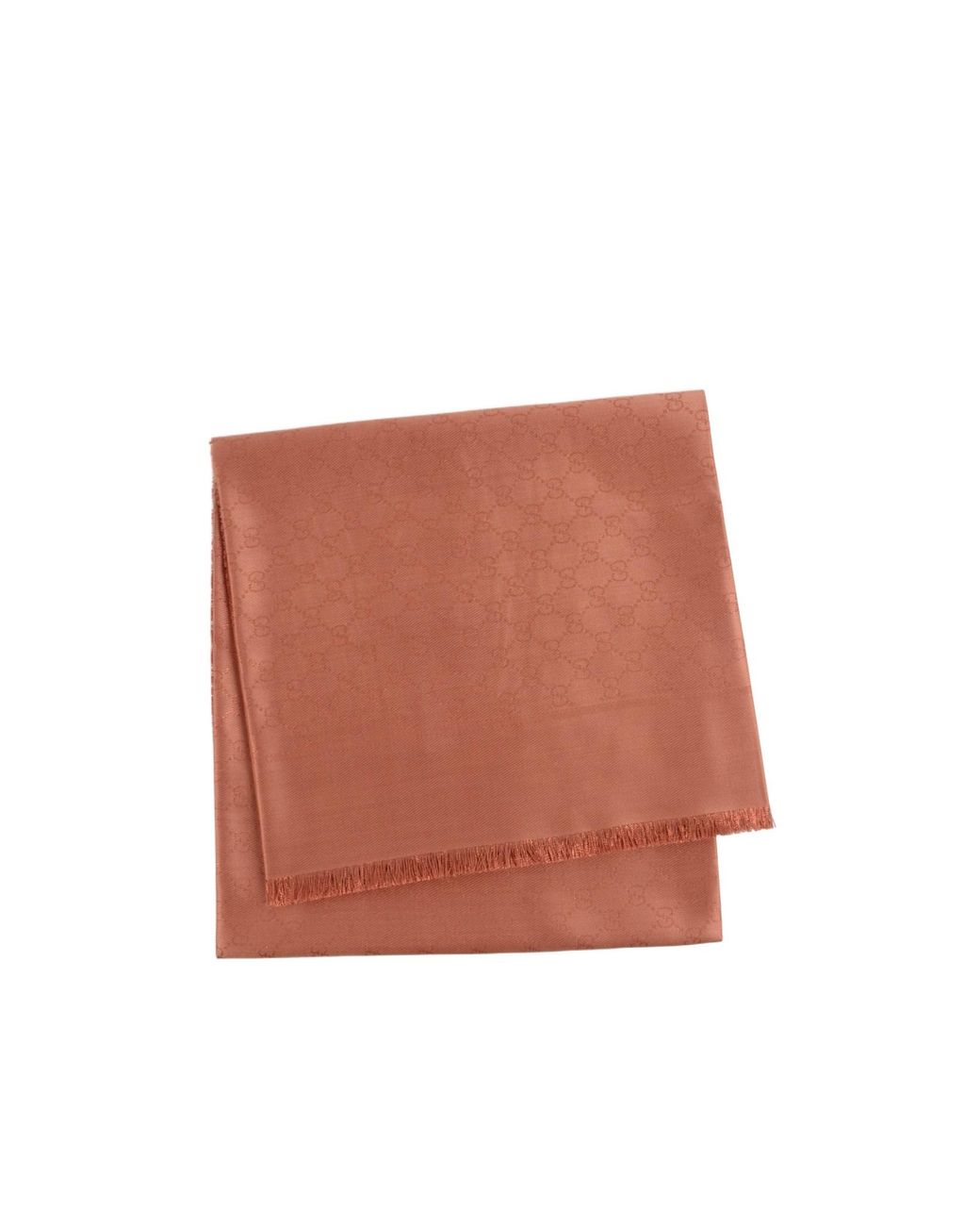 Gucci White Gg Frayed Scarf