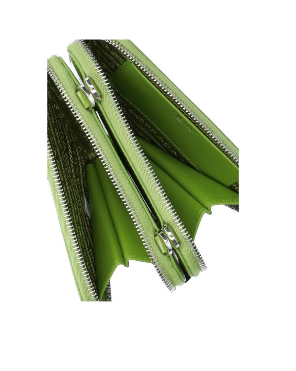 Prada Green Logo-Plaque Mini Bag