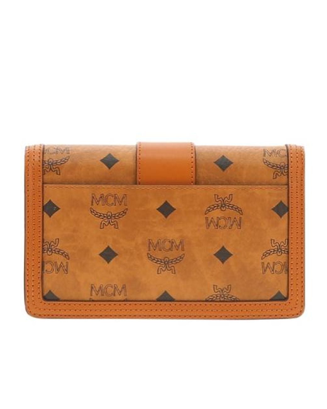 MCM Brown Tracy Visetos Mini Crossbody Bag