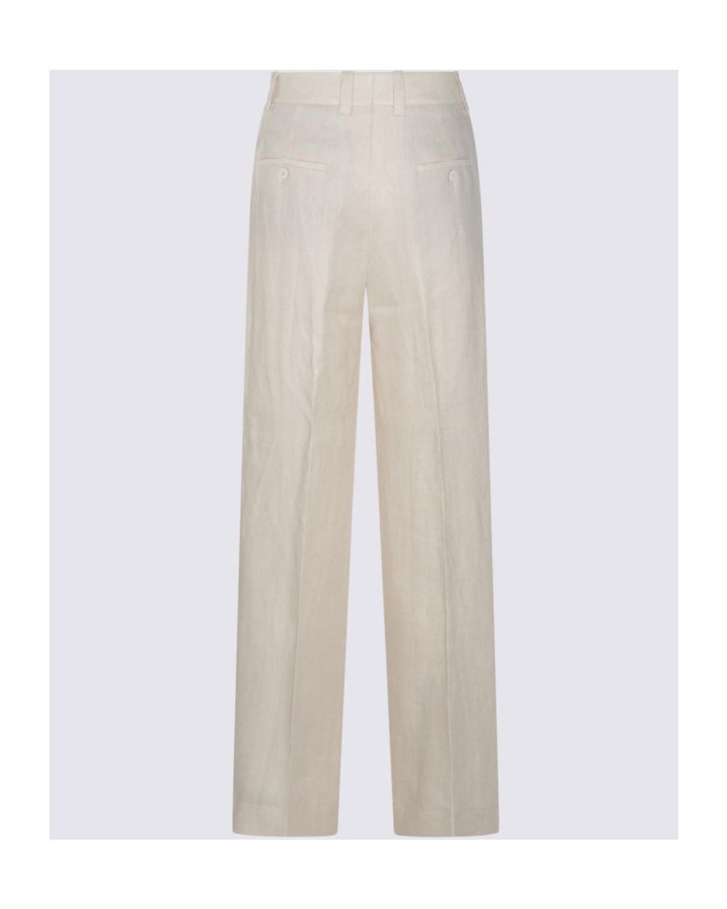 Incotex White Regular-Fit Straight-Leg Pants