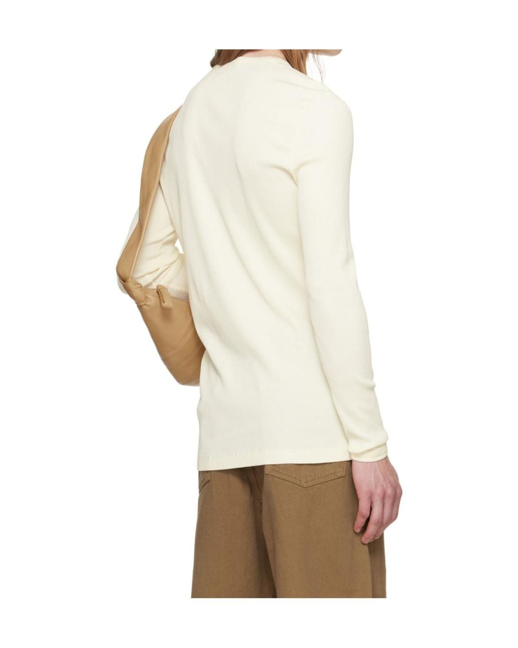 Lemaire White Long-Sleeve Top for men