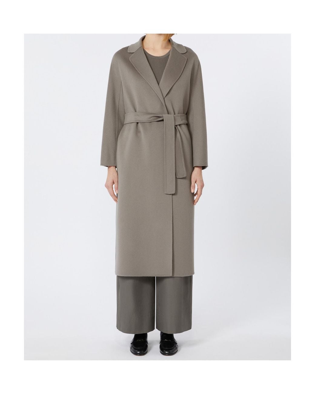 Max Mara Gray 'S Esturia Belted Coat