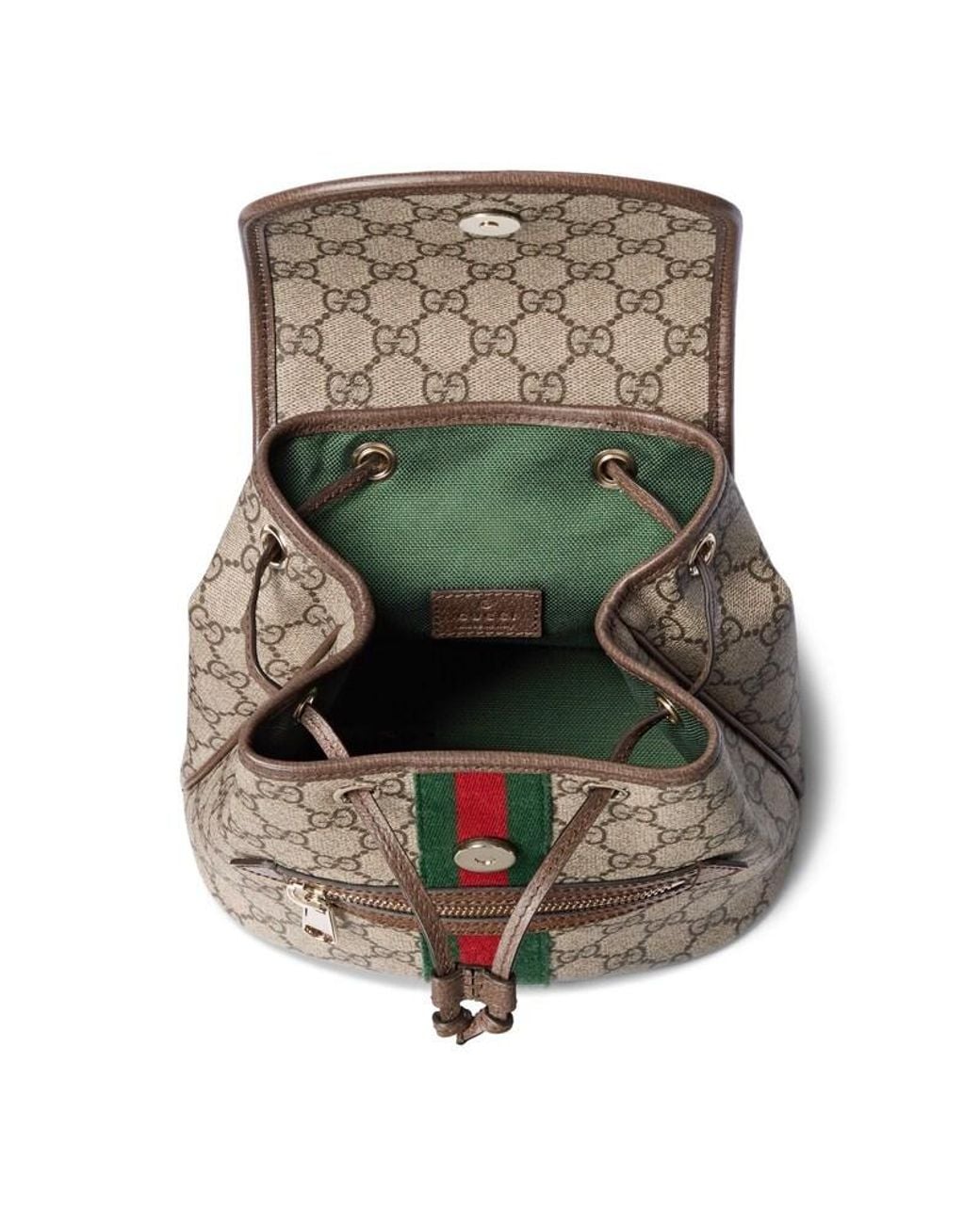 Gucci Brown Ophidia Mini Backpack