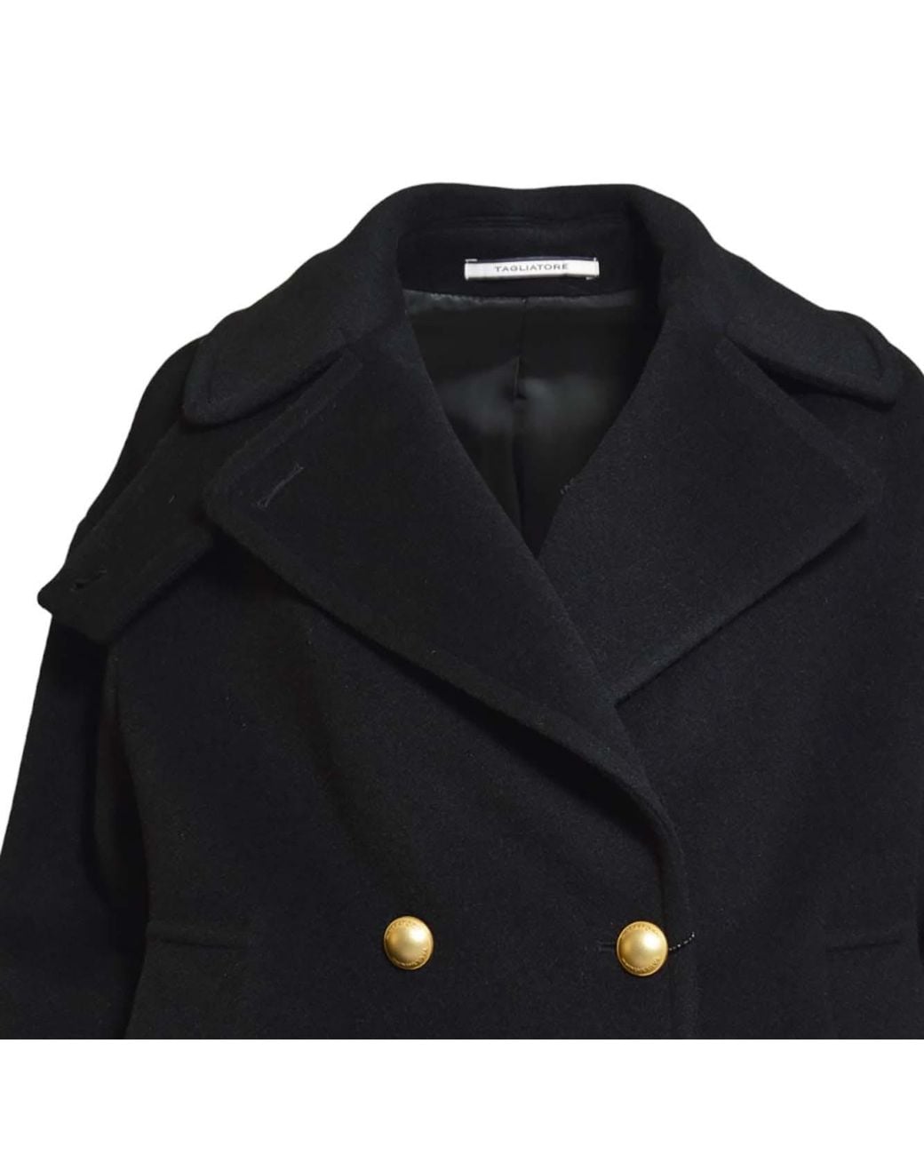 Tagliatore Blue Long Sleeve Double-Breasted Coat