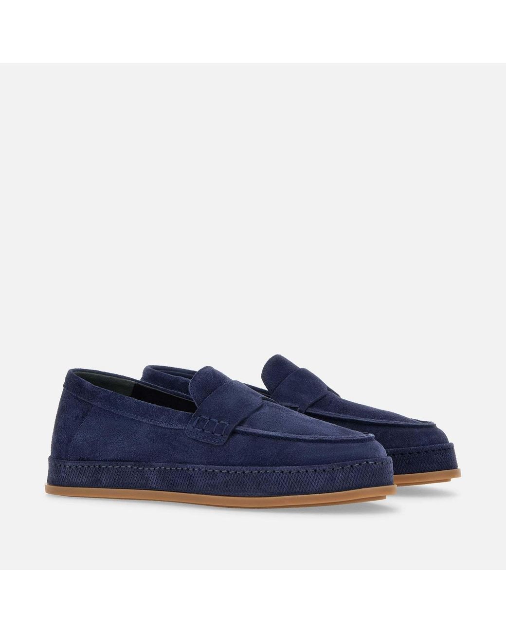 Hogan Blue H683 Loafers