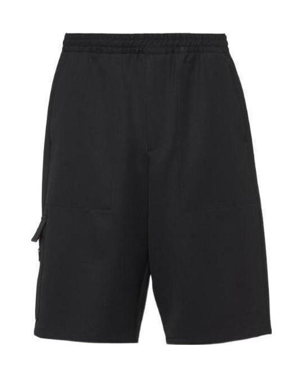 Prada Black Wool Bermudas for men