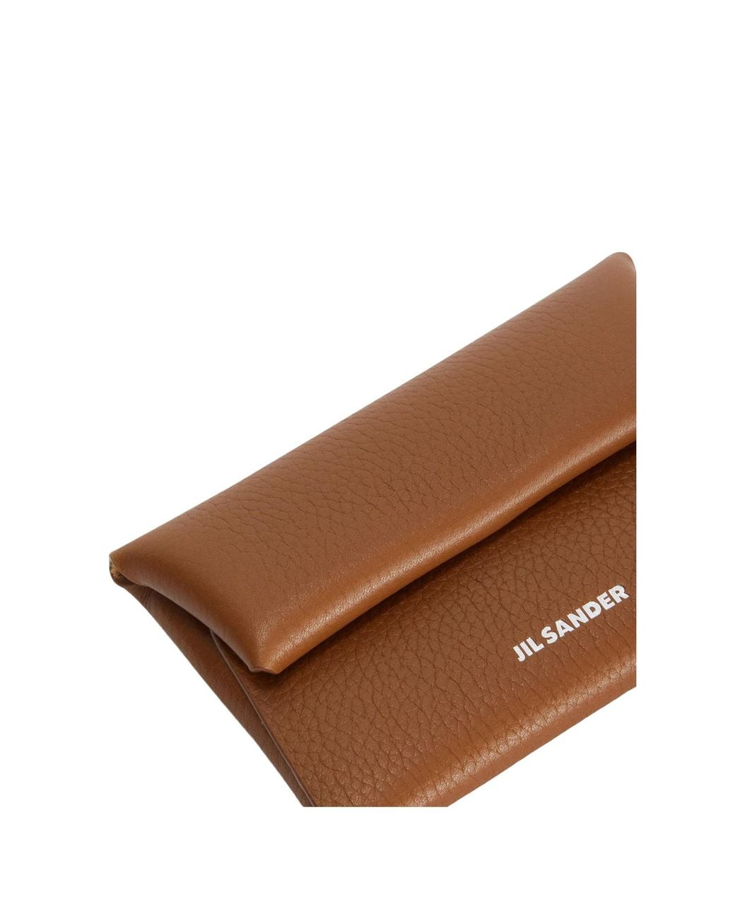 Jil Sander Brown Folded Coin Purse