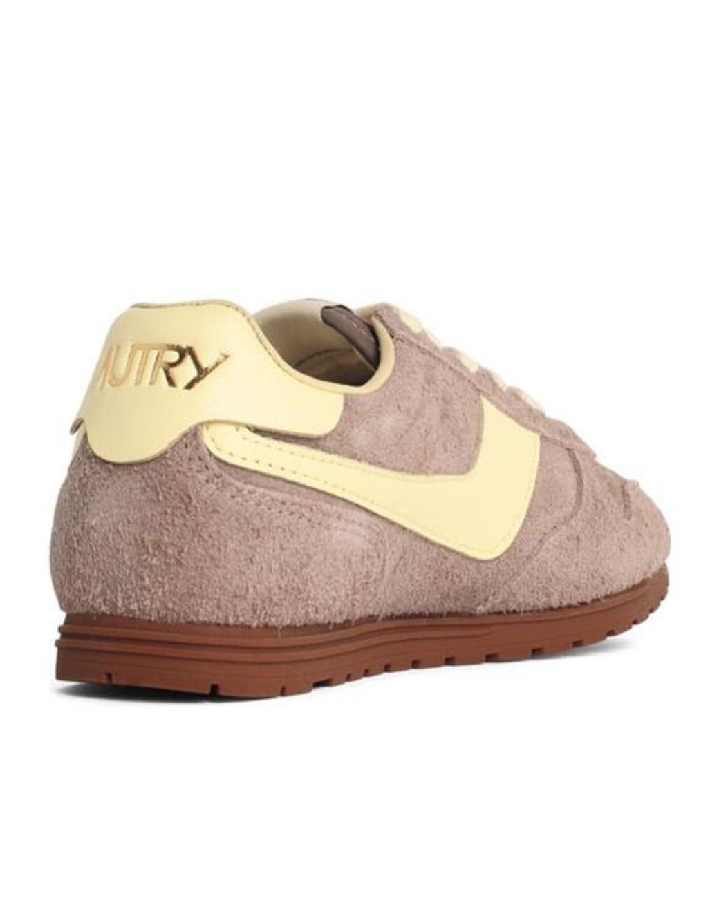 Autry Brown Windspin Retro Low-Top Sneakers