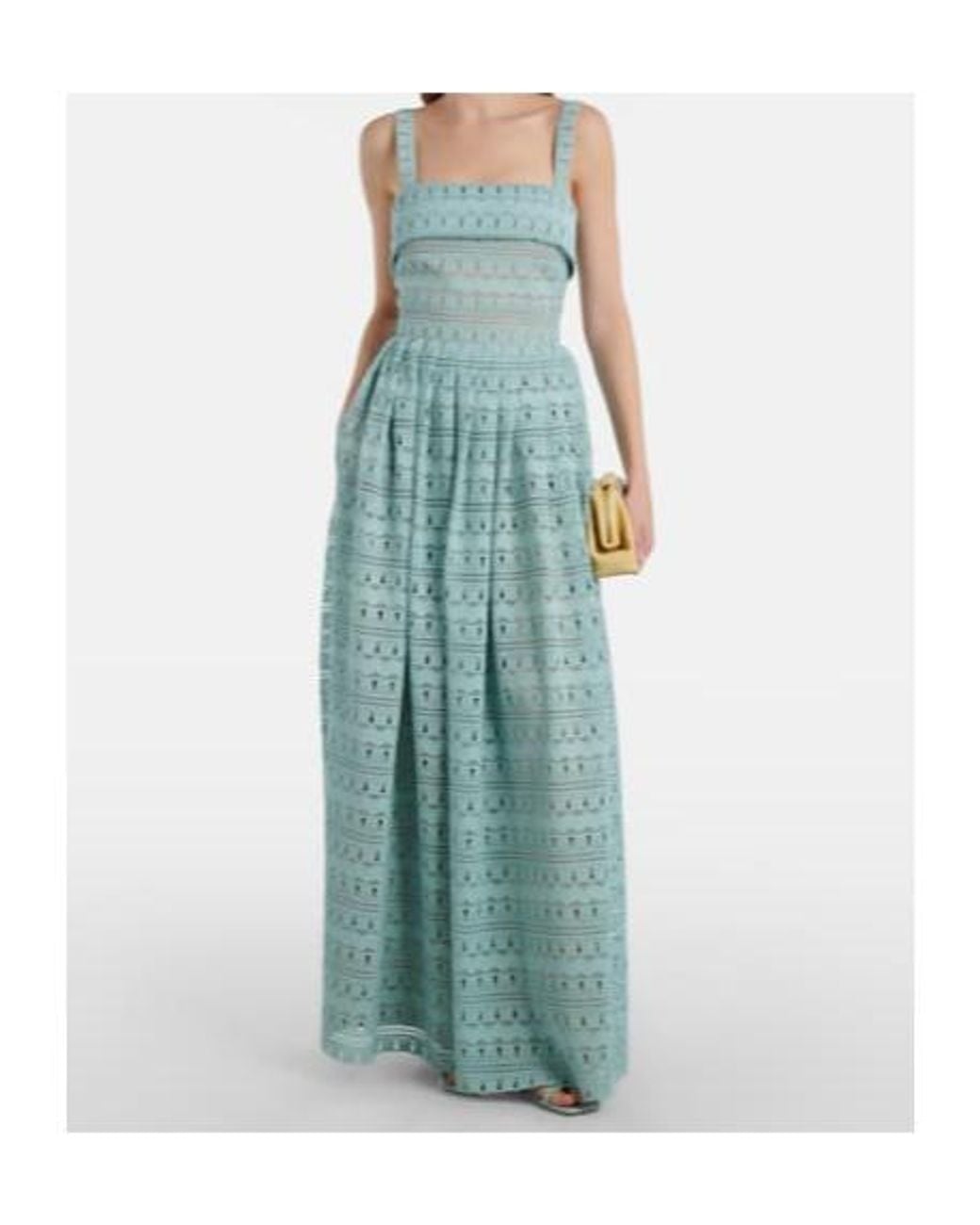 Elie Saab Blue Fringed Dress