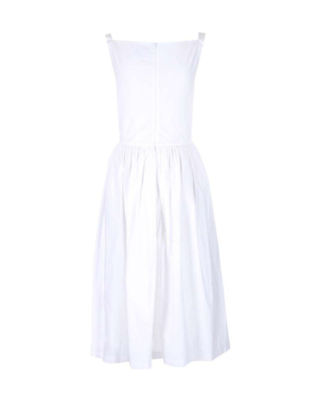 Vivienne Westwood White Sunday Draped Midi Dress