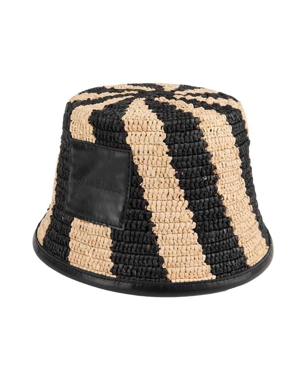 Jacquemus Black Striped Bucket Hat