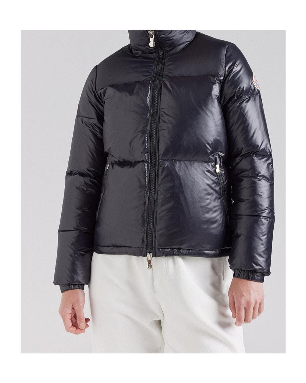 Pyrenex Gray Long-Sleeve Cropped Cotton Jacket for men