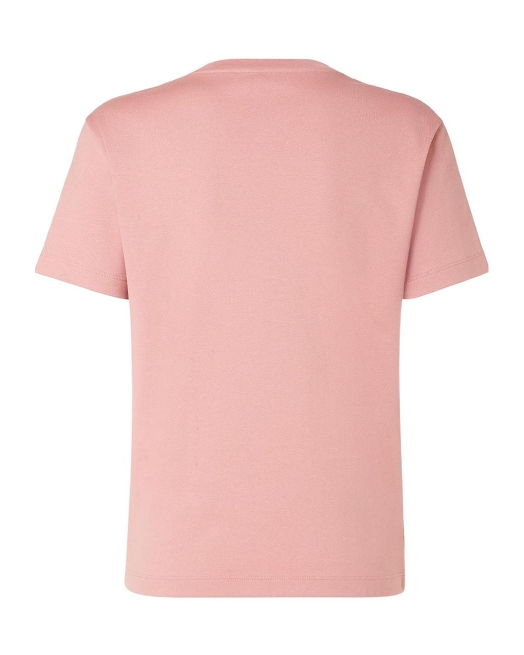 Fendi Pink Logo Printed Crewneck T-Shirt