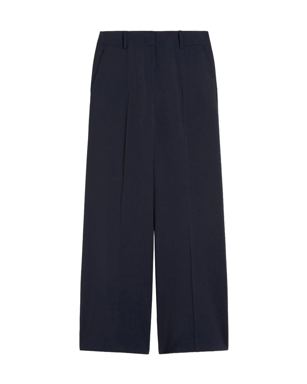 Weekend by Maxmara Blue Visivo Pressed Crease Pants