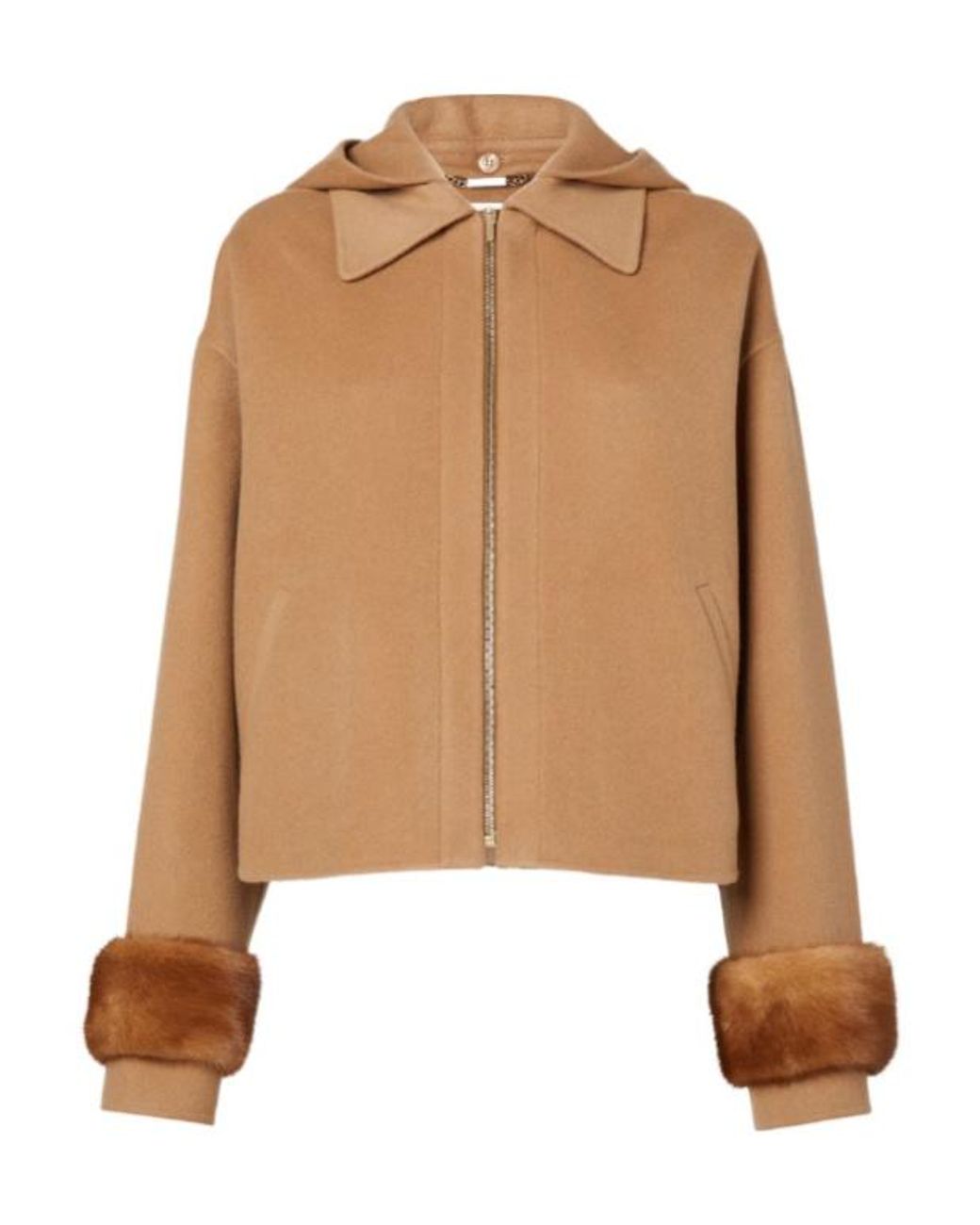 Fendi Natural Double-Sided Cashmere Jacket