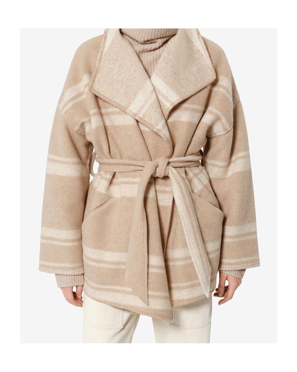Isabel Marant Natural Brea Coat