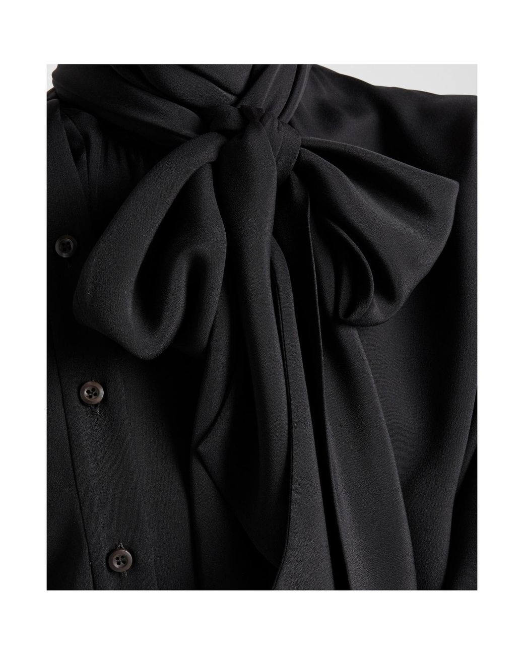 Prada Black Marocain Shirt