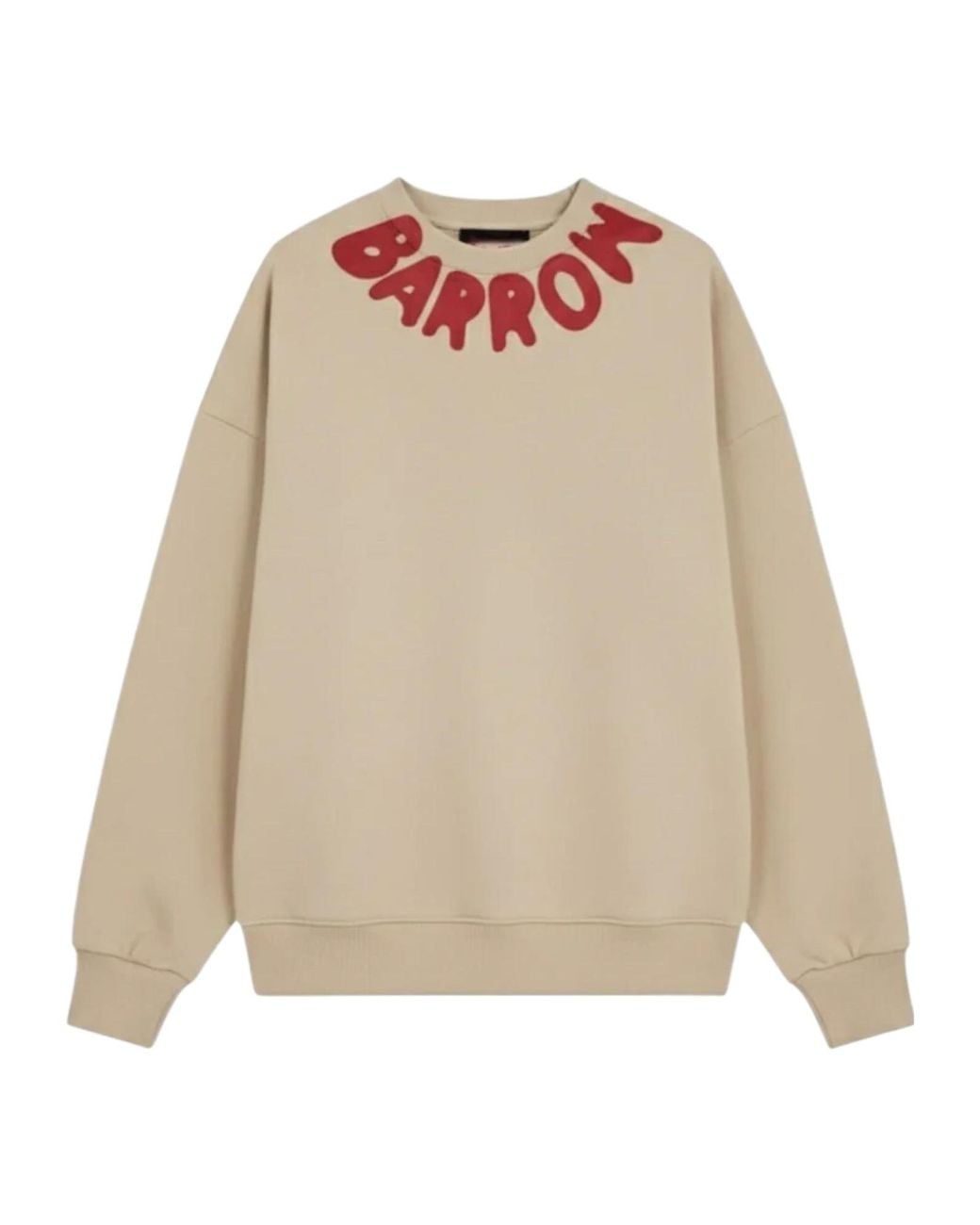 Barrow Natural Logo-Print Long-Sleeve Sweatshirt for men