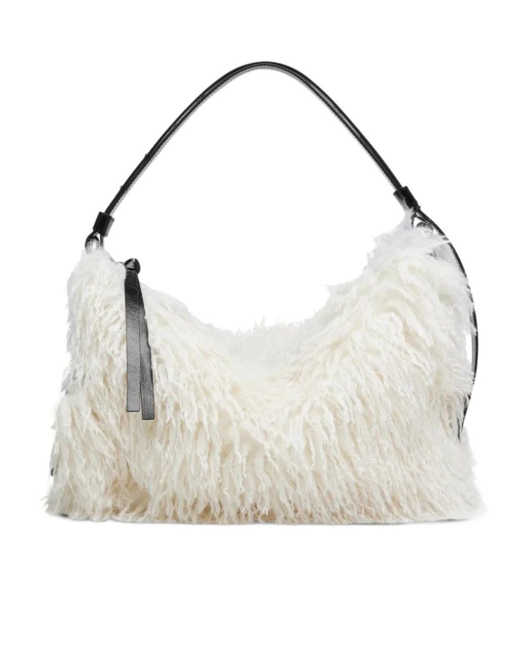 Marc Jacobs Gray The Juliette Fur Hobo Shoulder Bag