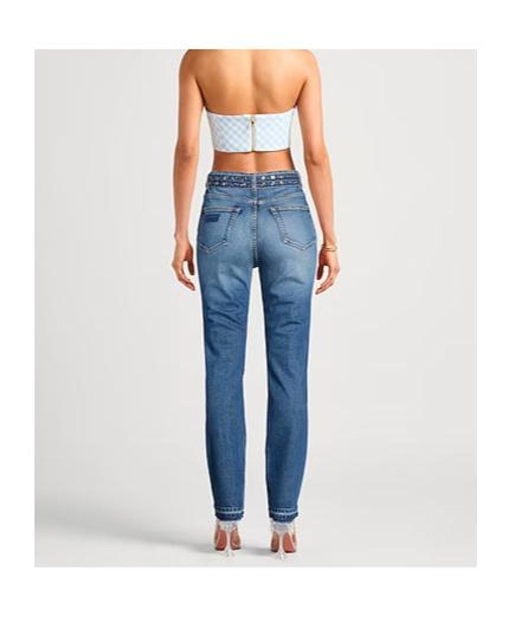 Ganni Blue Straight-Leg Jeans