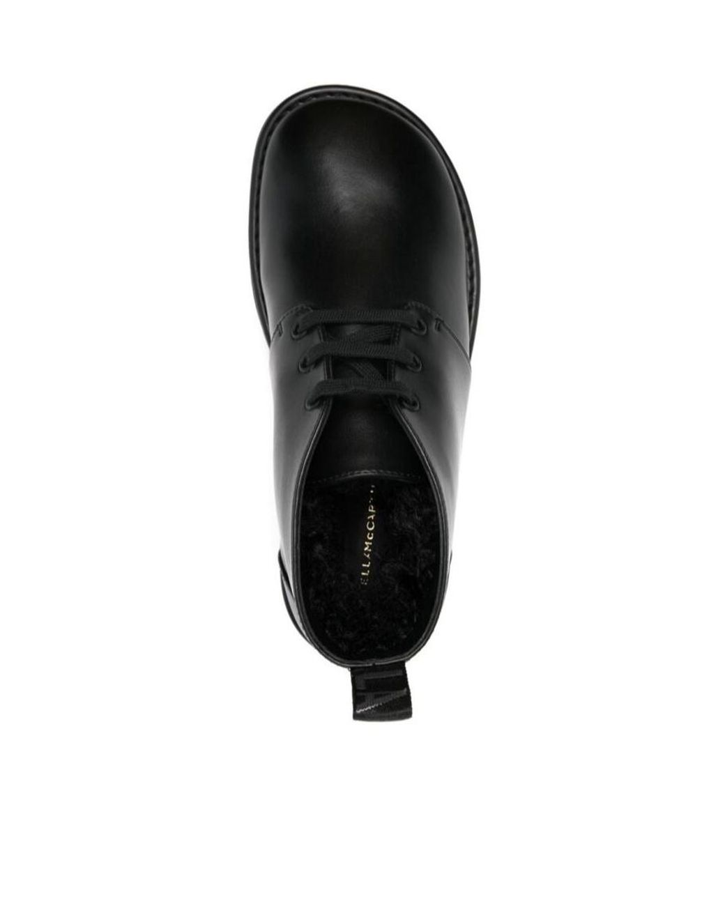 Stella McCartney Black Sneak-Elyse Lace-Up Desert Boots