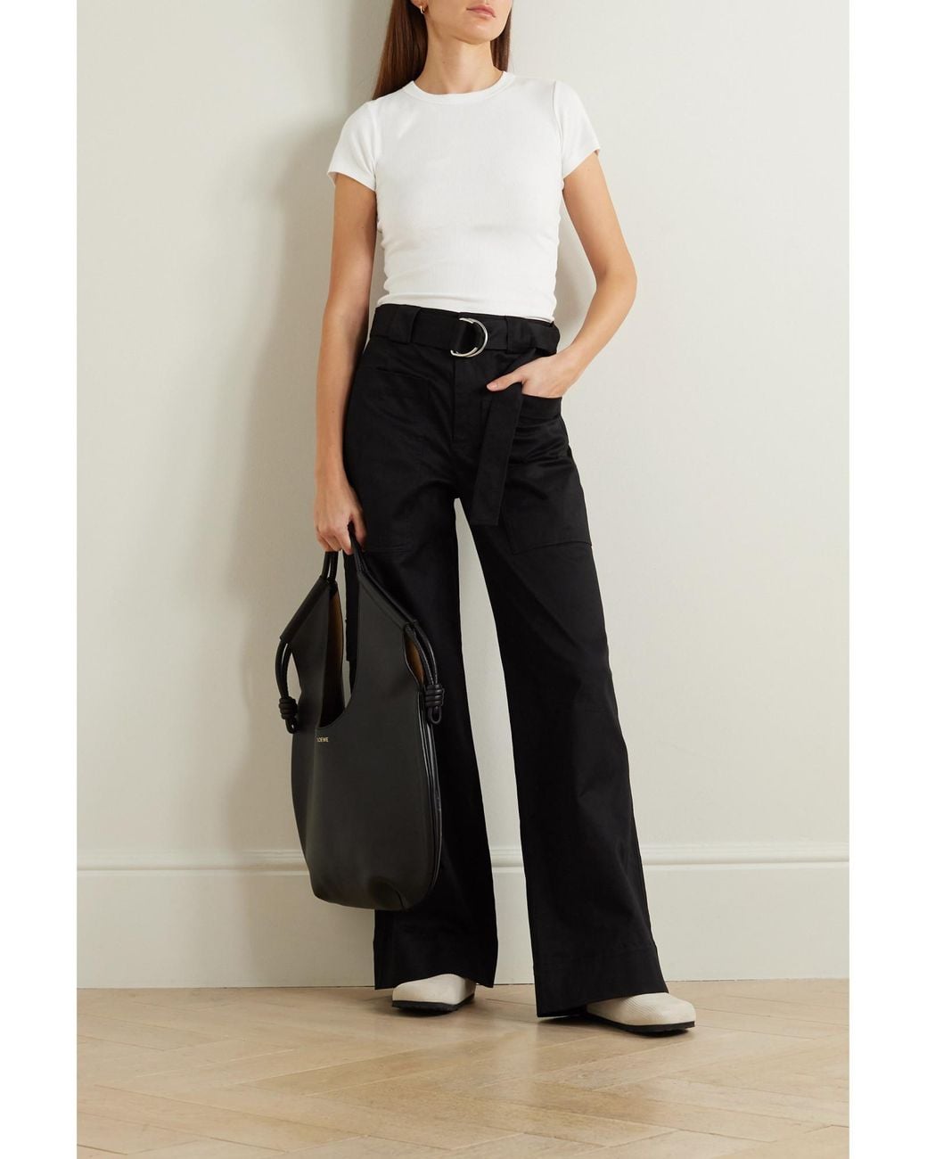 Leset White Stretch-Cotton Jersey T-Shirt