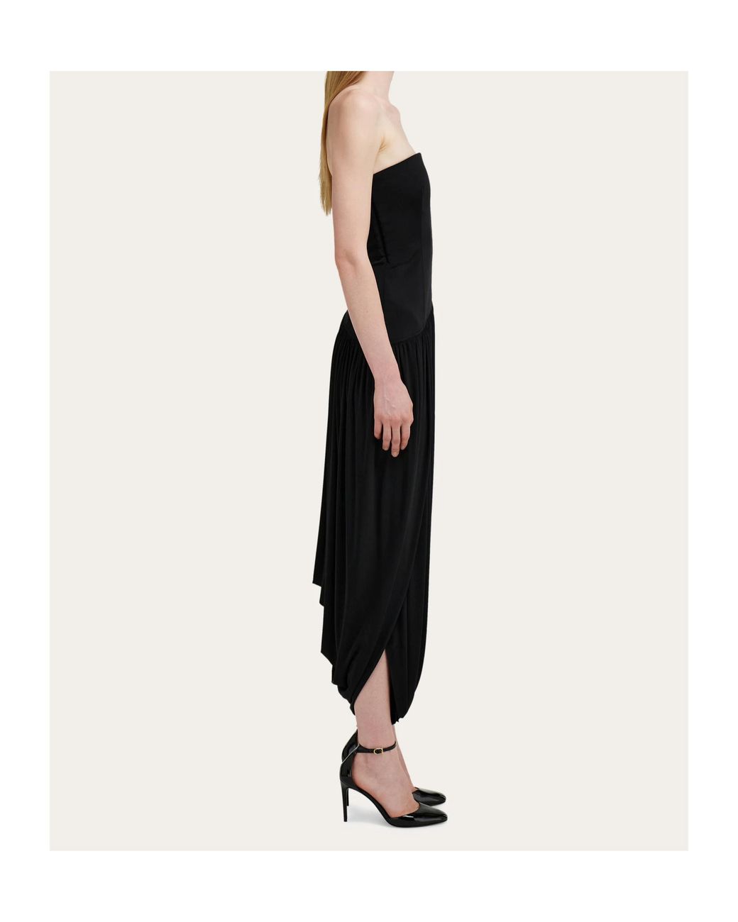 Ferragamo Black Bustier Dress