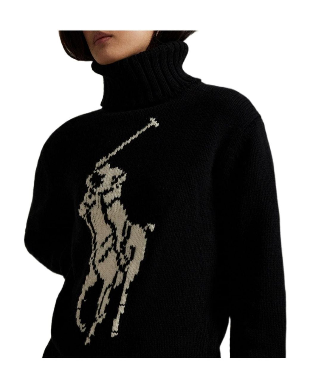 Polo Ralph Lauren Blue Pony Knitted Crew Neck Jumper