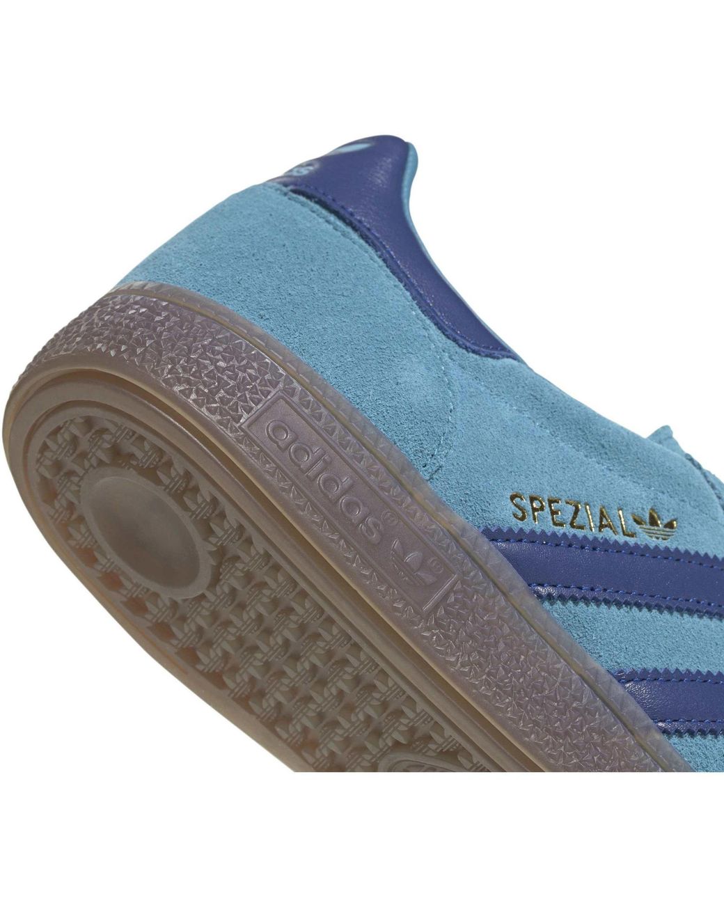 Adidas Originals Blue Suede Low-Top Sneakers for men