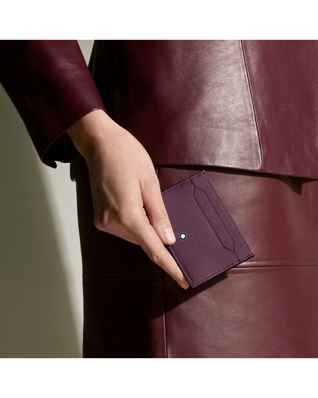 Montblanc Purple Sartorial Card Holder 5Cc for men