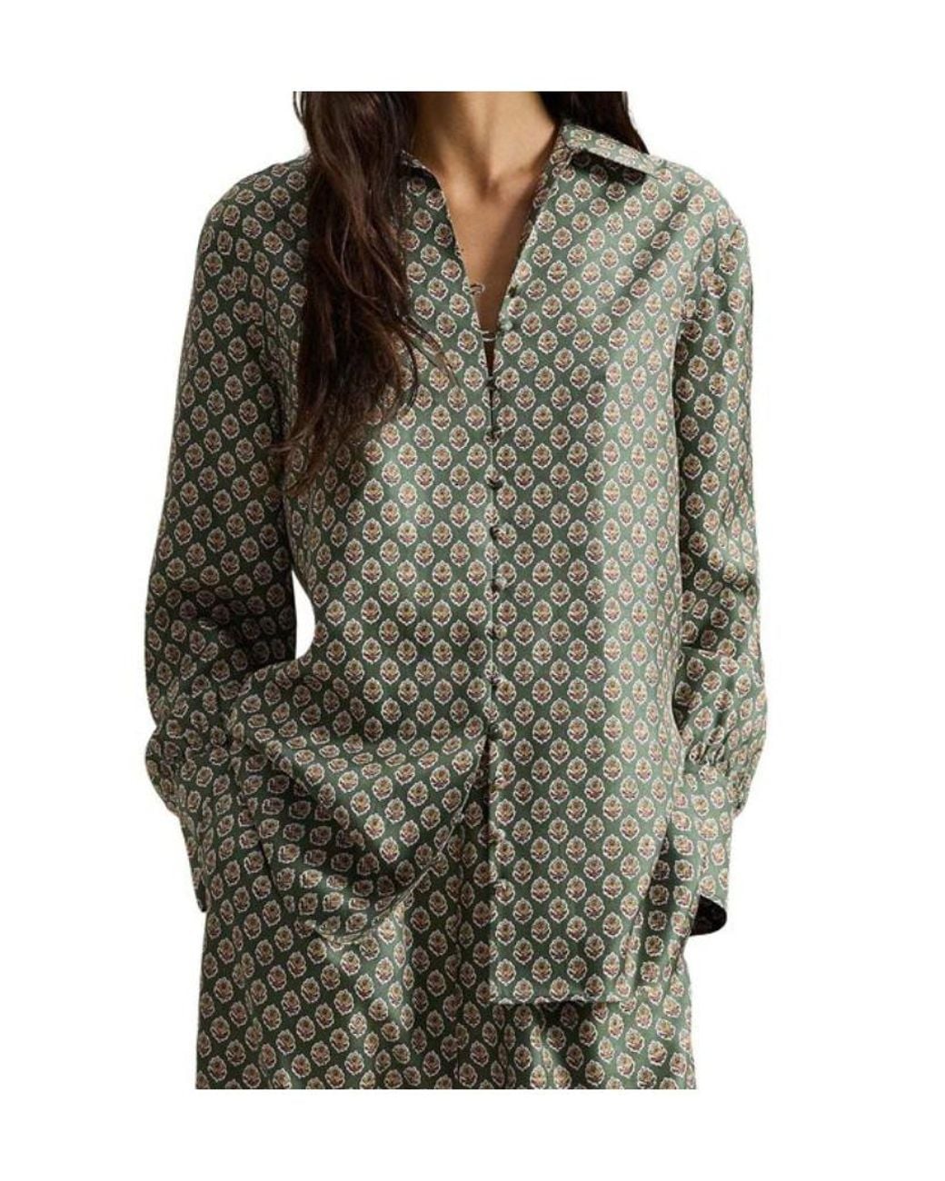 Polo Ralph Lauren Gray Jacquard Long-Sleeved Shirt