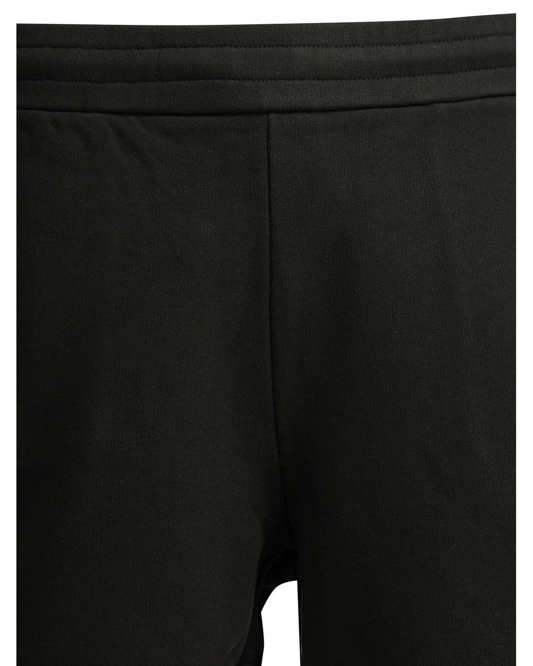 Moncler Black Logo Patch Sweat Shorts for men