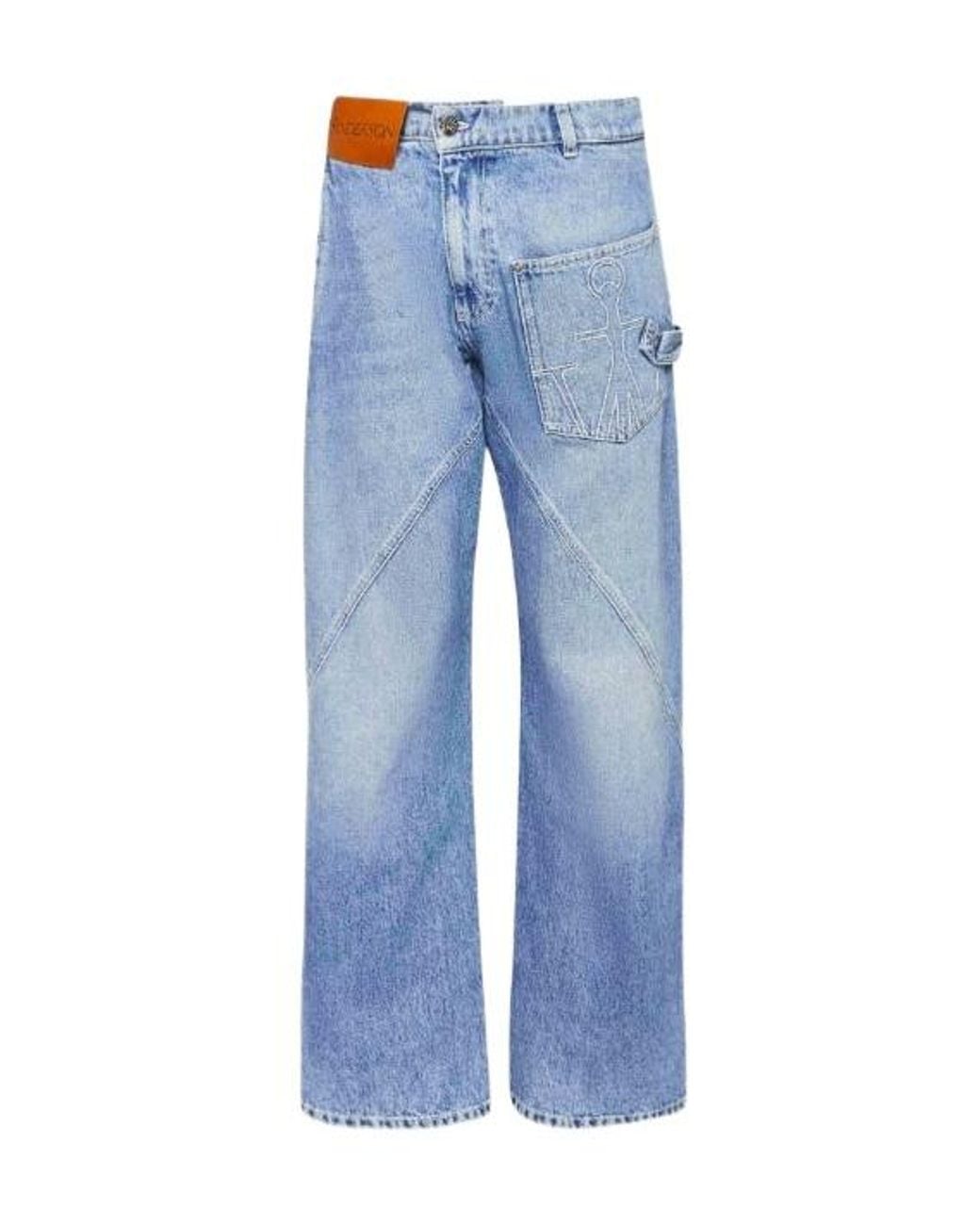 J.W. Anderson Blue Jw Anderson Twisted Workwear Denim Jeans