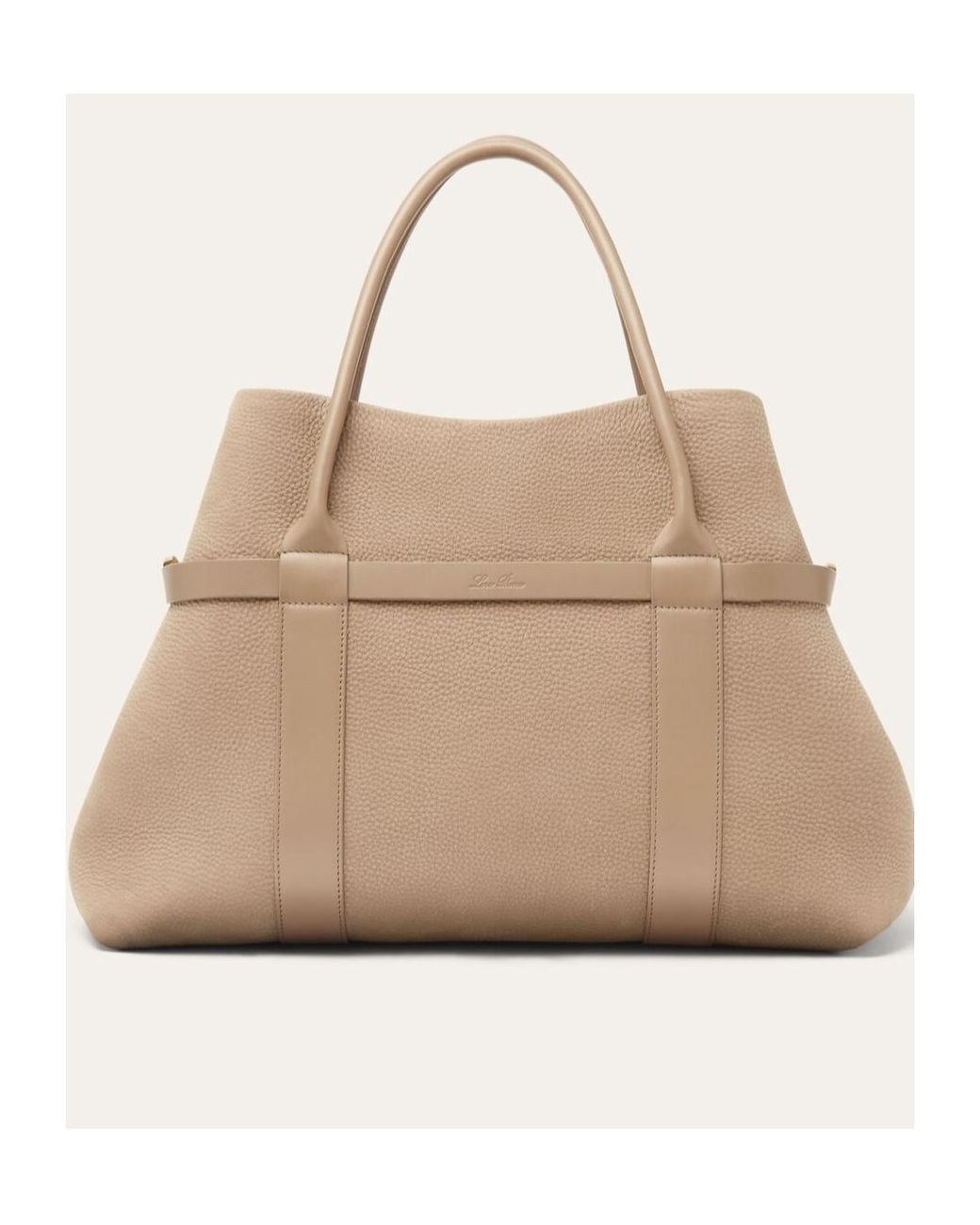 Loro Piana Natural Ghiera Large Handbag
